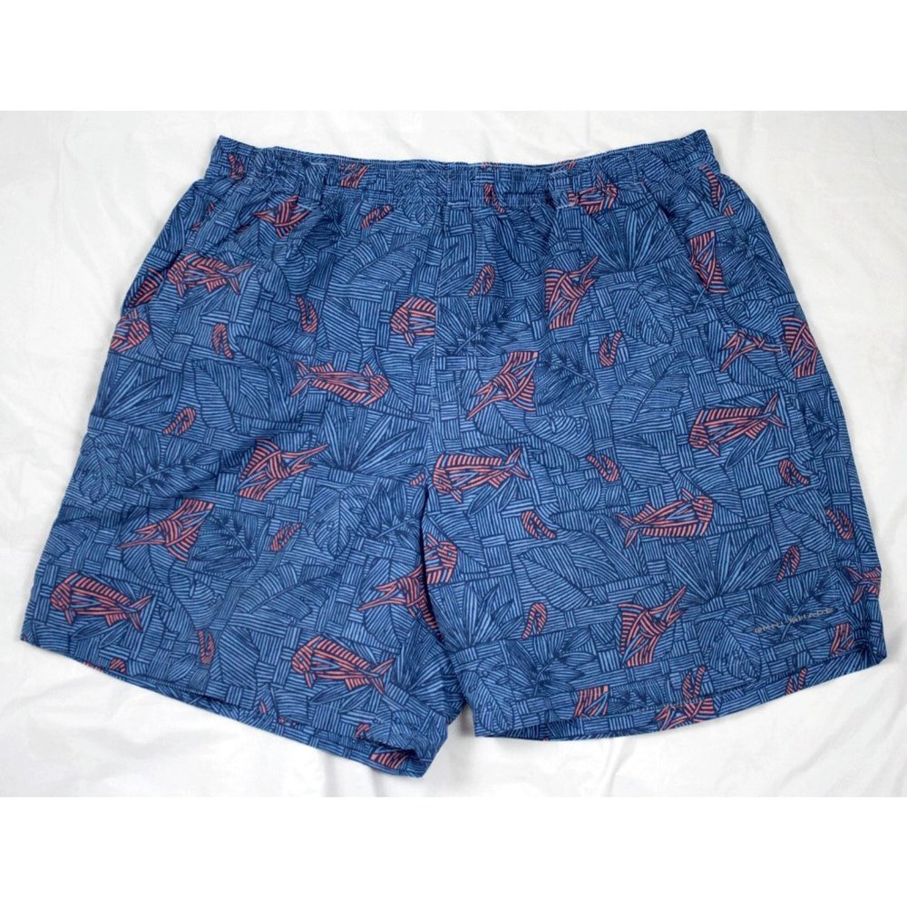 Columbia‎ PFG Mens Lined Nylon Swim Trunks Shorts S